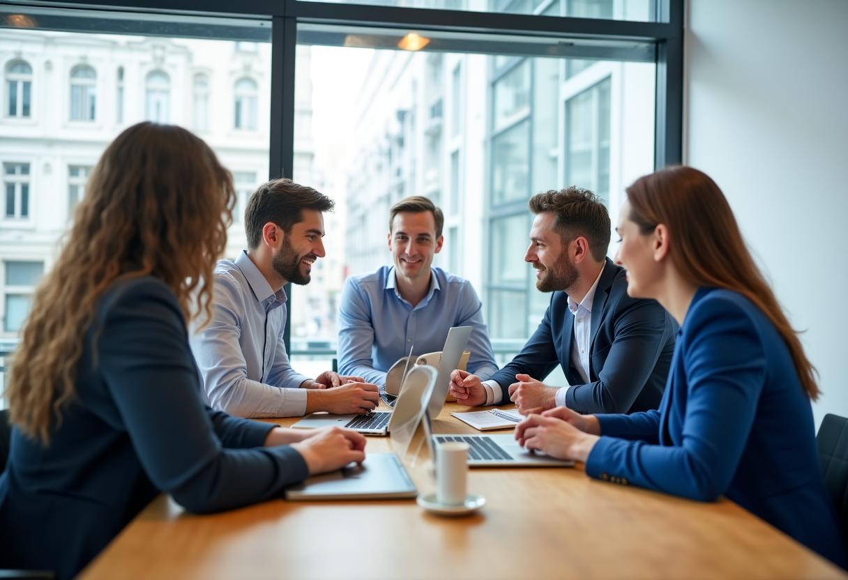 PeakProsper Talent Team in einem modernen Wiener Büro